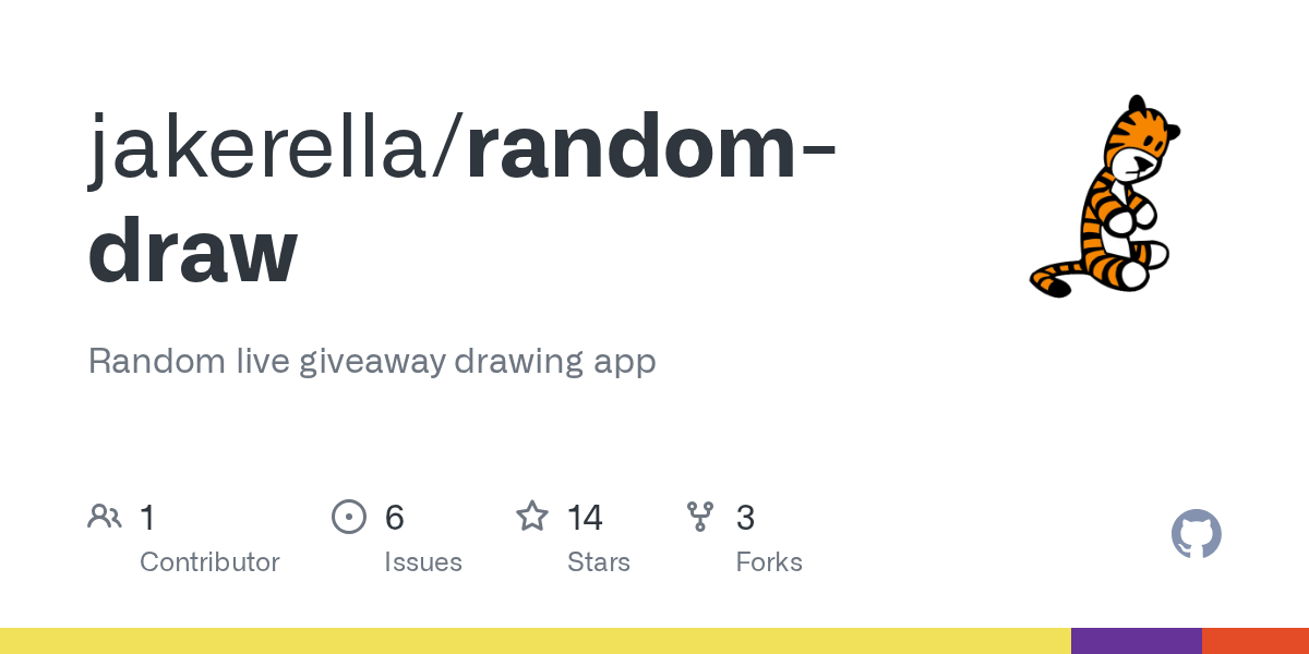 GitHub jakerella/randomdraw Random live giveaway