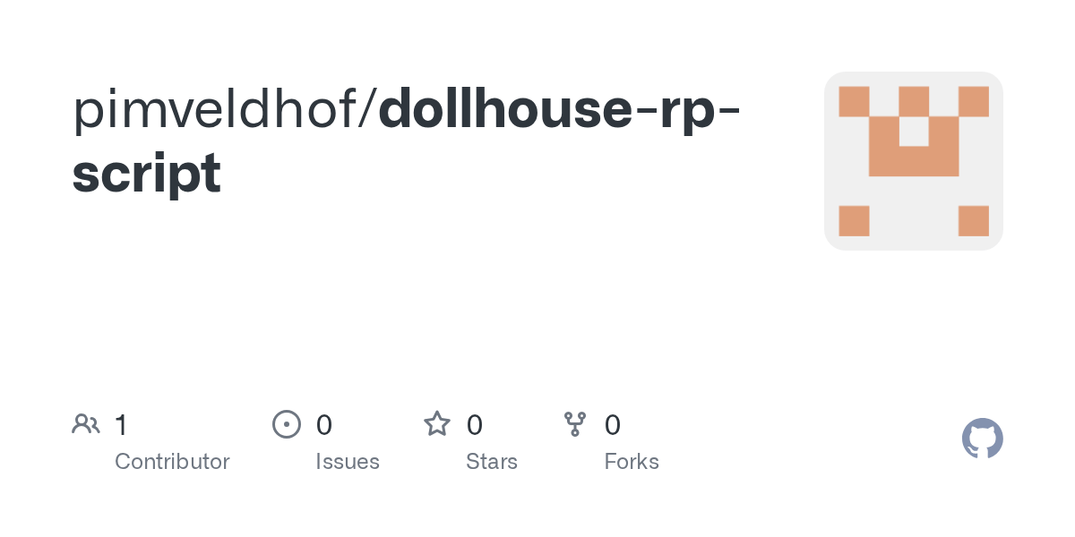 GitHub pimveldhof/dollhouserpscript
