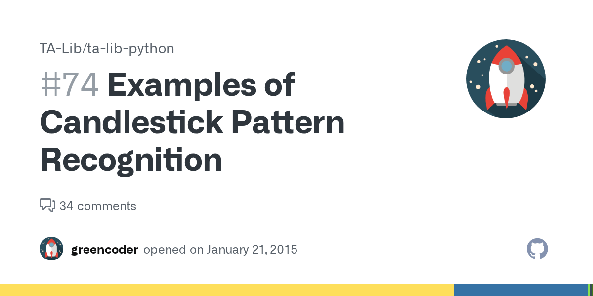Examples of Candlestick Pattern Recognition · Issue 74 · TALib/talib