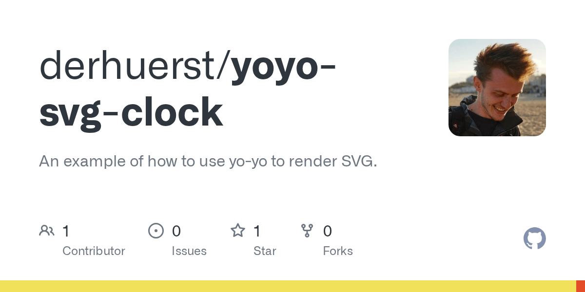 GitHub derhuerst/yoyosvgclock An example of how to use yoyo to