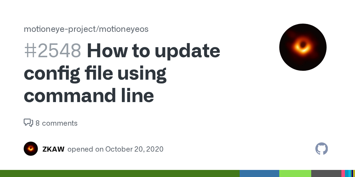 How to update config file using command line · Issue 2548 · motioneye