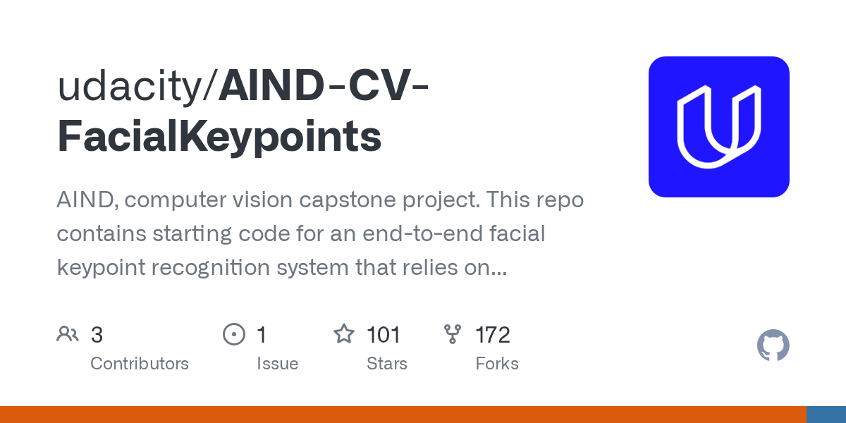 GitHub udacity/AINDCVFacialKeypoints AIND, computer vision