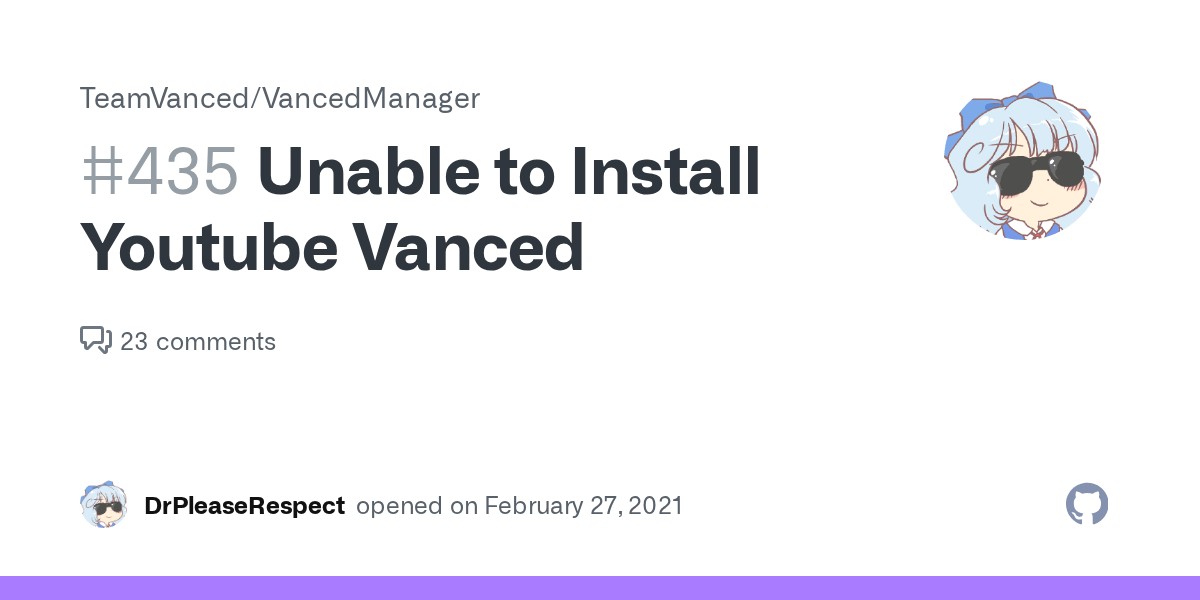 Unable to Install Youtube Vanced · Issue 435 · TeamVanced
