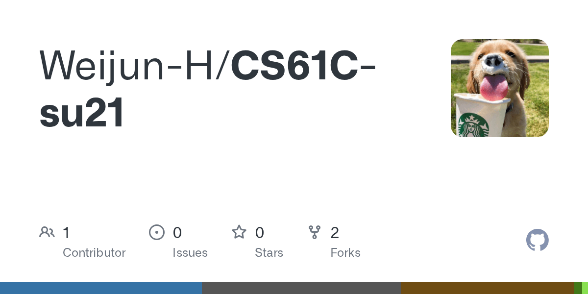 Cs61C Summer 2023 Github - Weijun-H/Cs61C-Su21