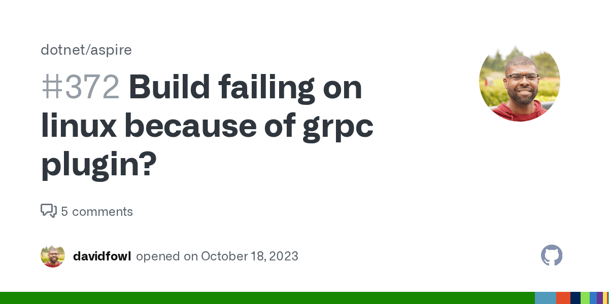 Build failing on linux because of grpc plugin? · Issue 372 ·