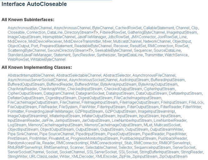 java.lang.AutoCloseable