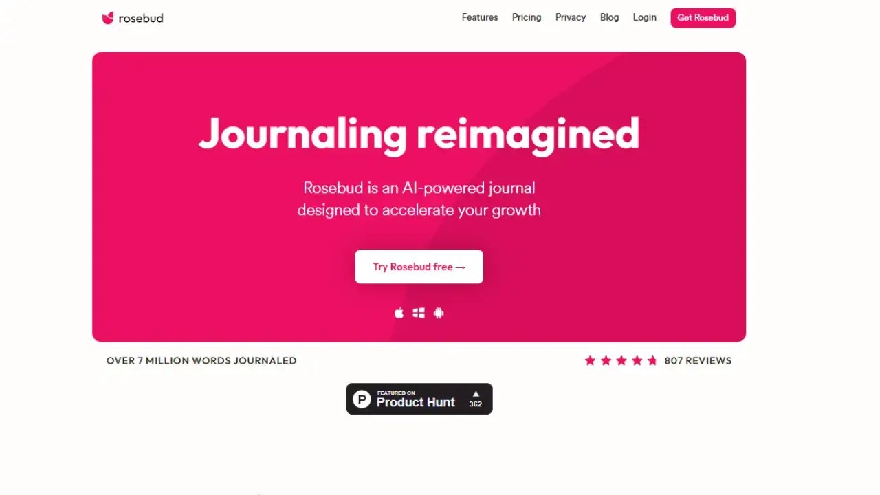 Rosebud AI Tool Review 2024 Alternative