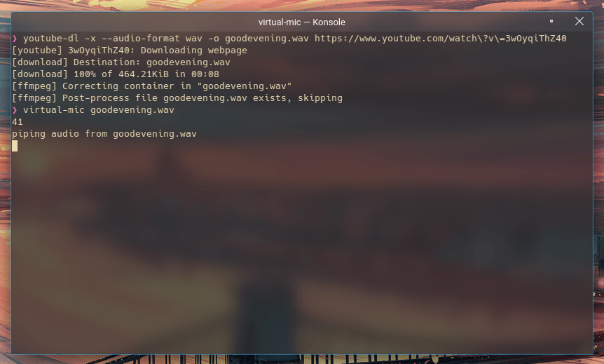 Using pulseaudio to play sound effects over Discord voice chat OpenPunk