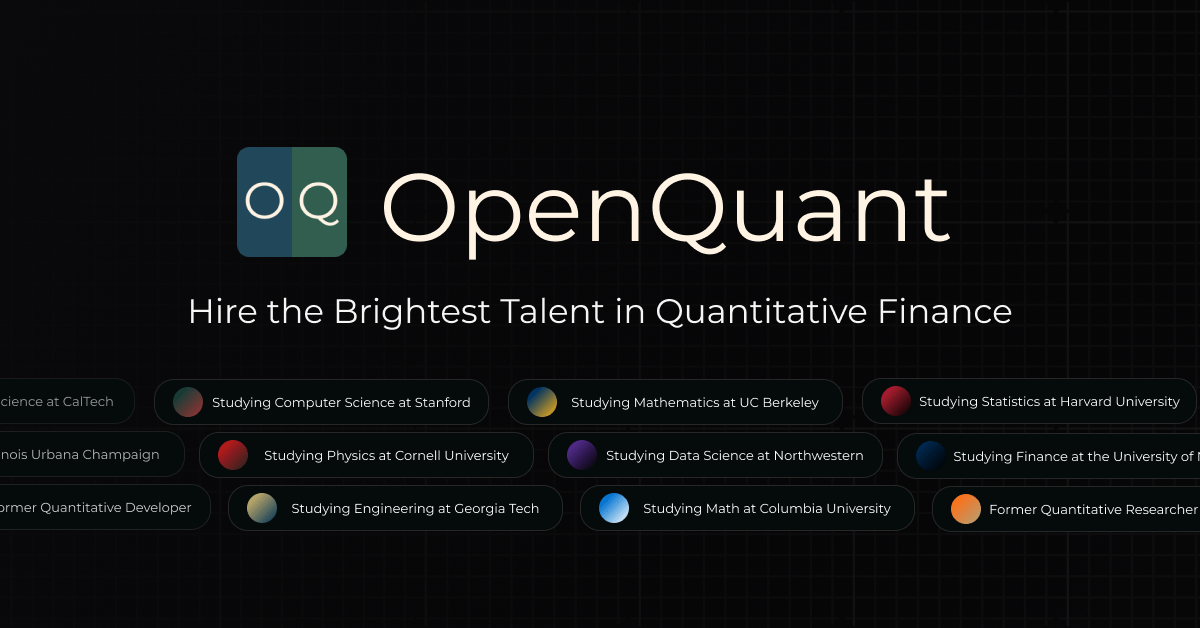 Post a Job OpenQuant
