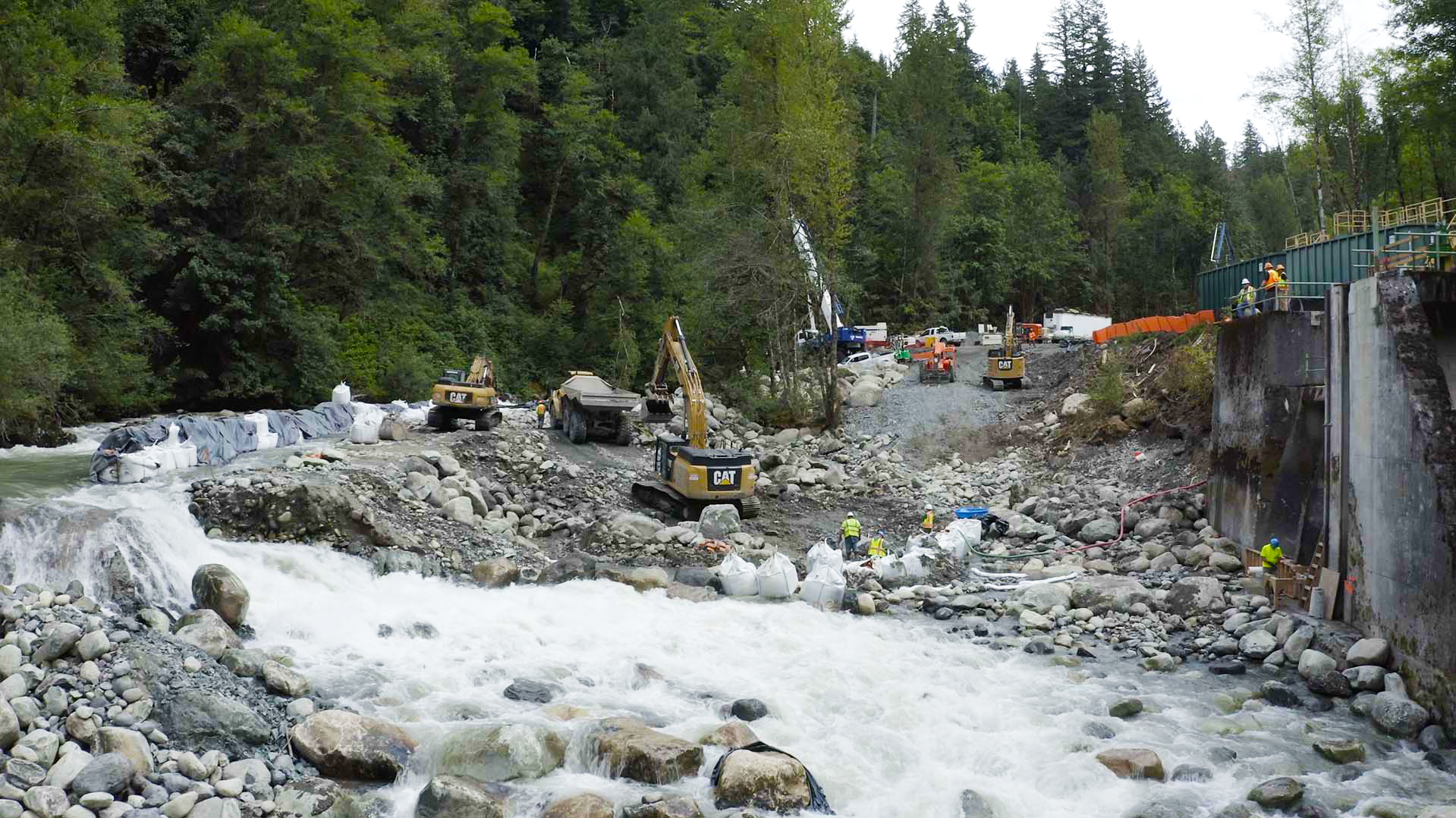 Nooksack Dam after removal Open Rivers Fund