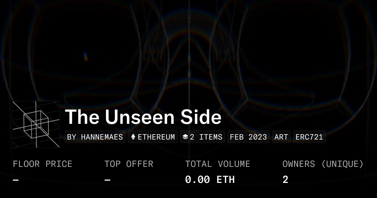 The Unseen Side Collection OpenSea(03)