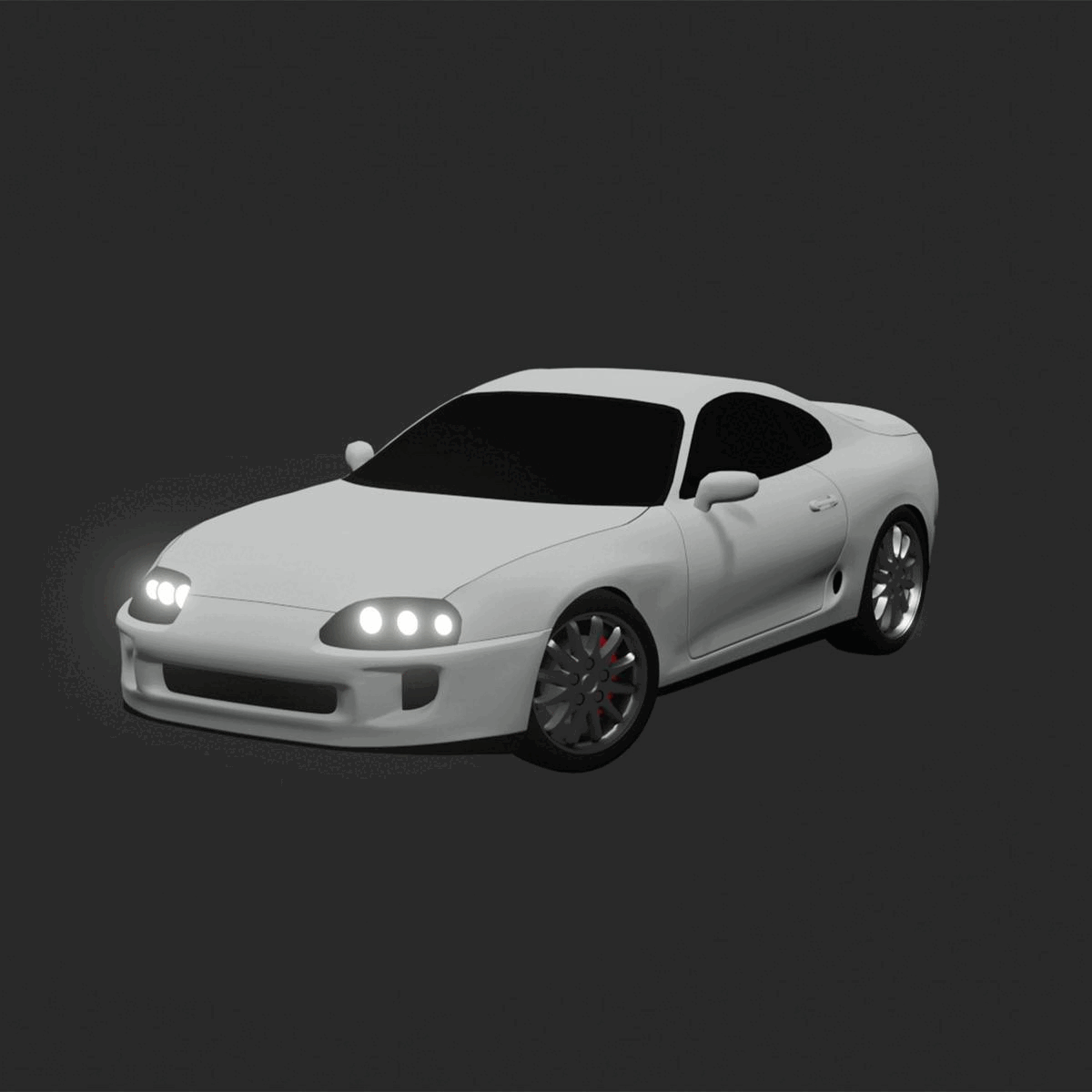 Toyota Supra Low Poly NFT Collection Collection OpenSea
