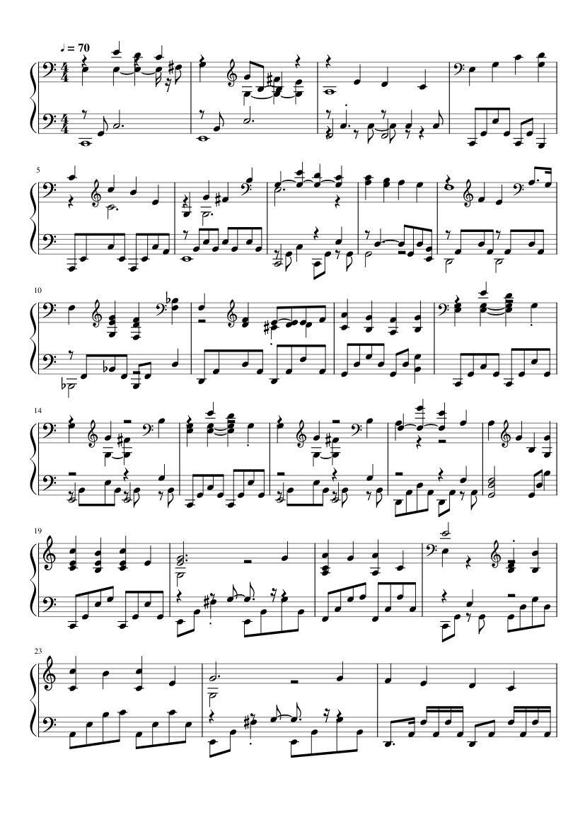 Free sheet music Tennessee (from Pearl Harbor) by Hans Zimmer, Play