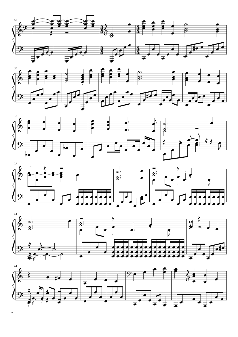 Free sheet music Tennessee (from Pearl Harbor) by Hans Zimmer, Play and Download any time