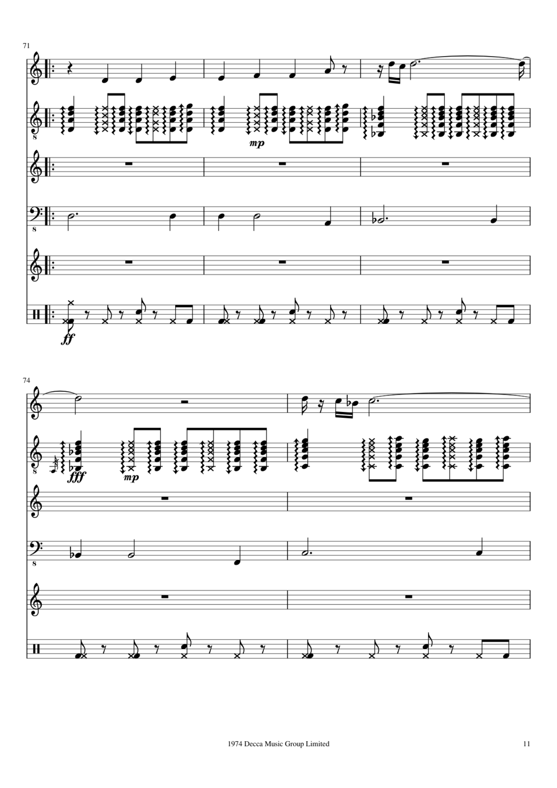 Free sheet music The Lonely Shepherd by Kill Bill, Play and Download