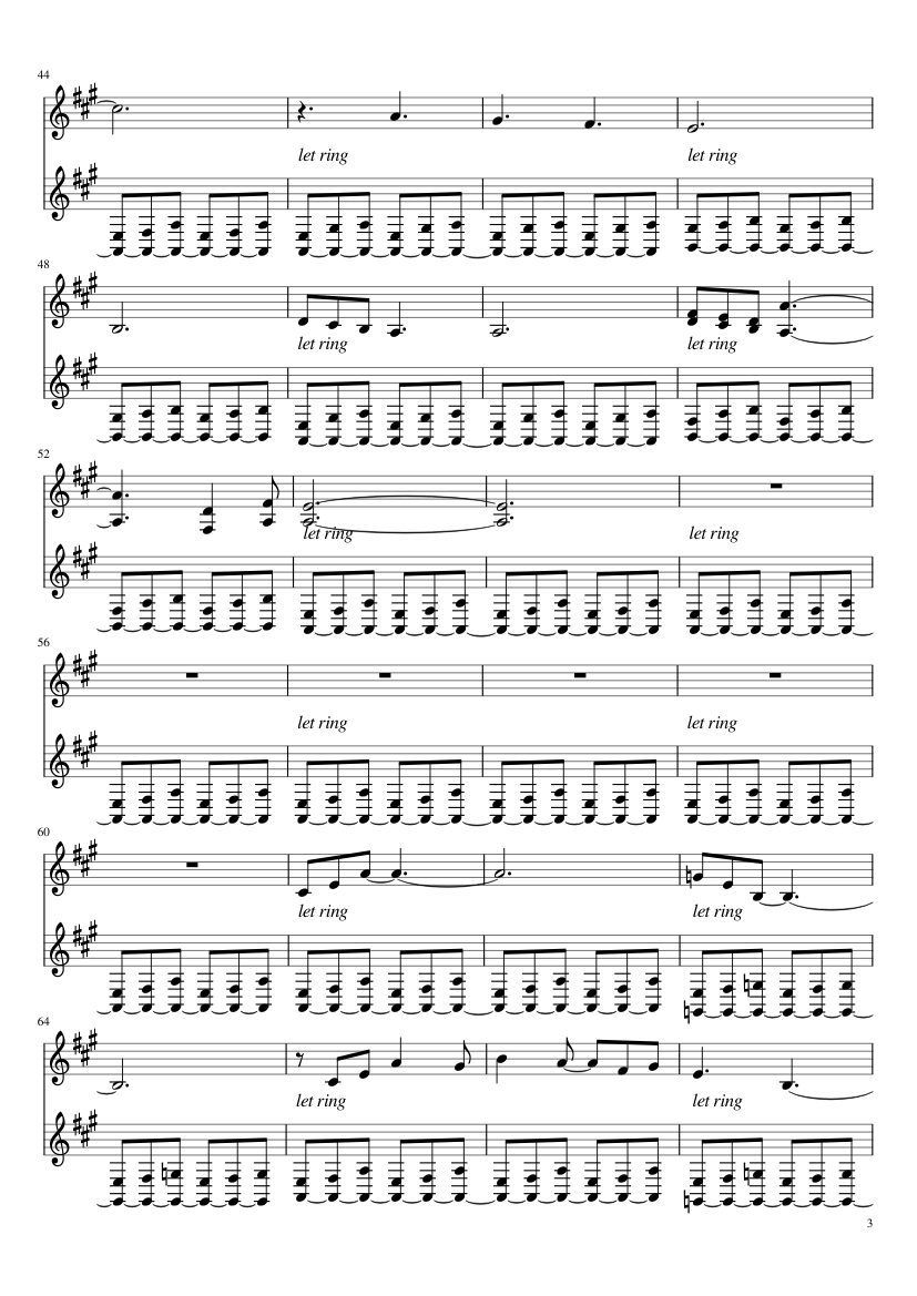 Free sheet music Flowers Blooming In The Church by Nobuo uematsu