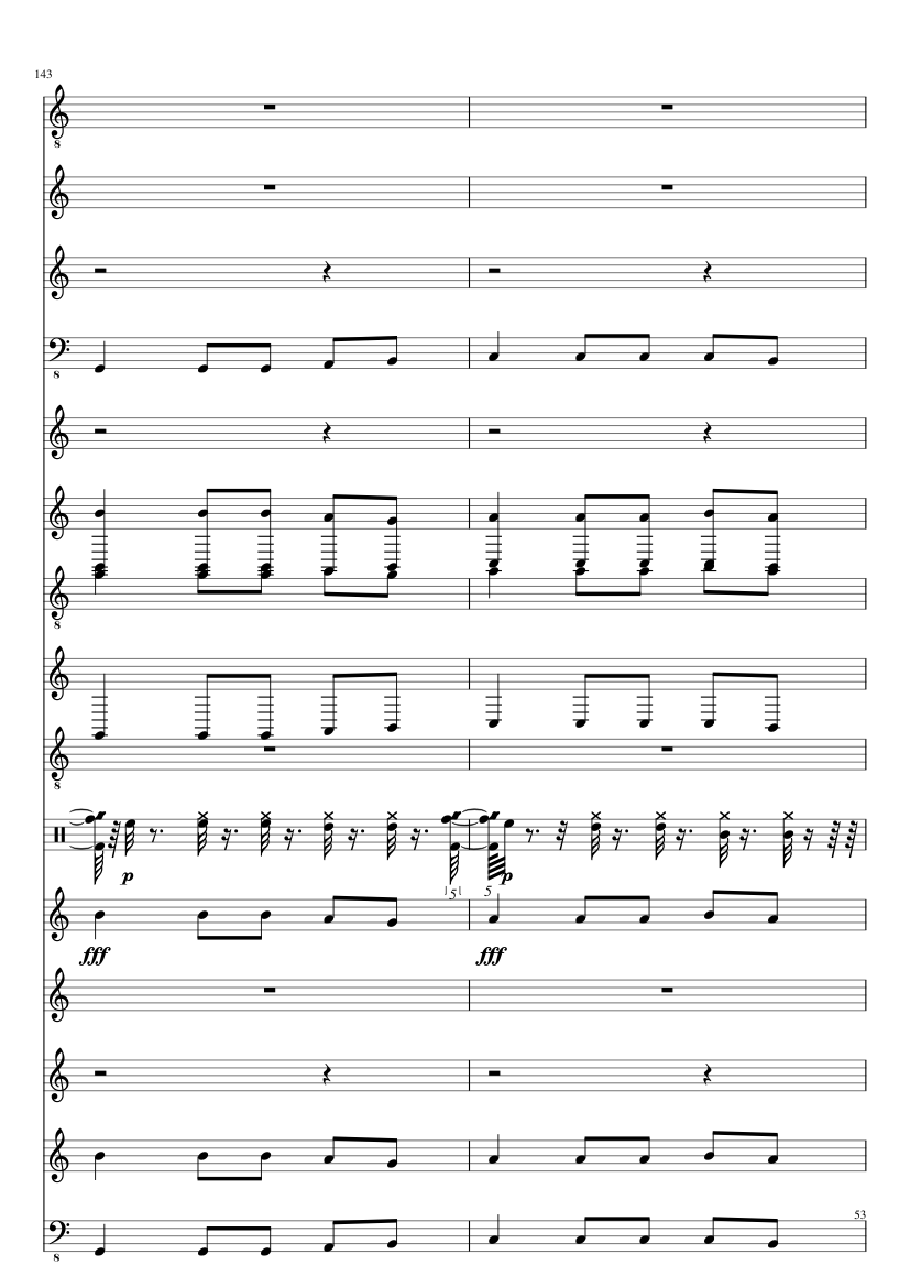 Free sheet music Christmas Eve Sarajevo by TransSiberian Orchestra