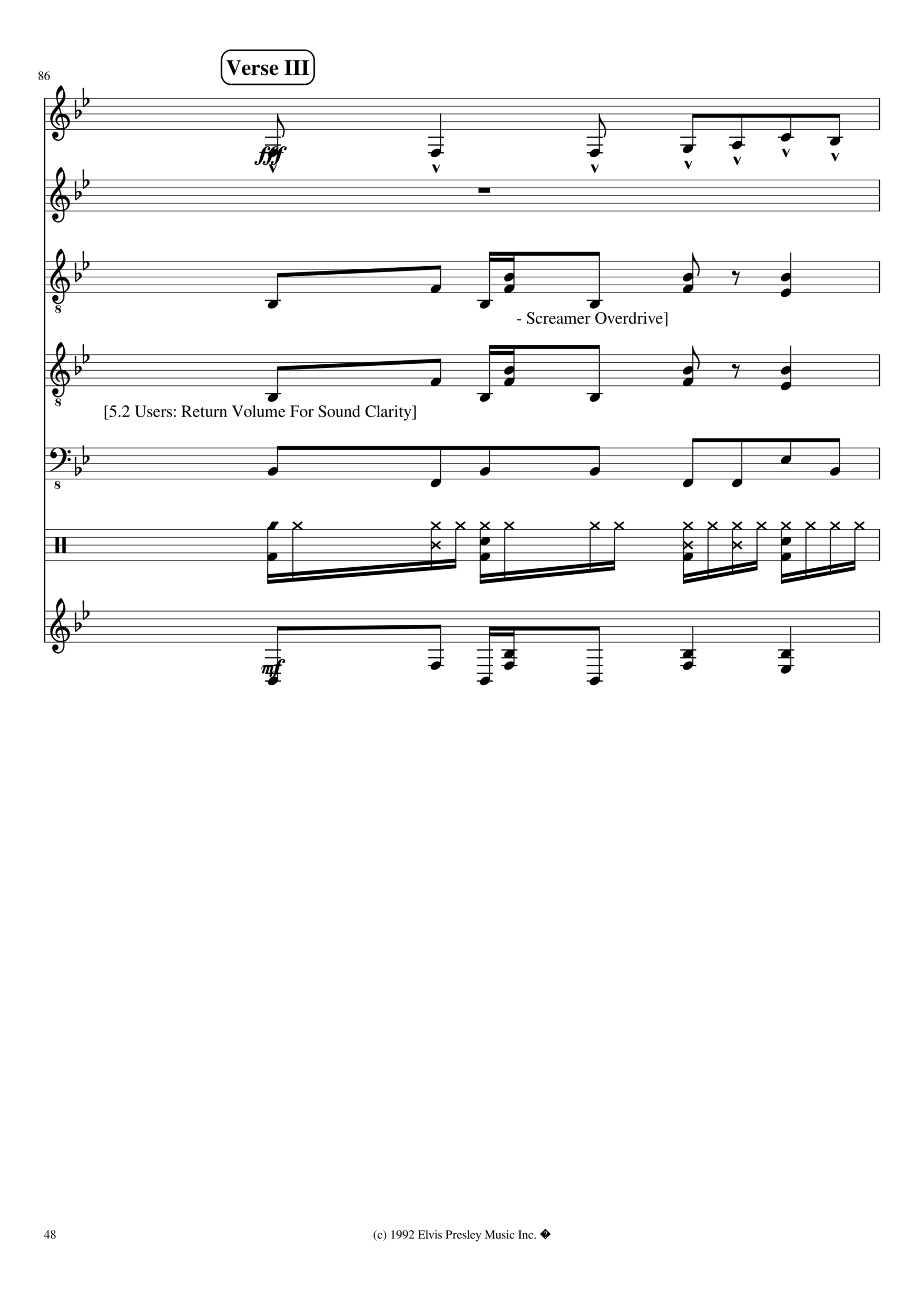 Free sheet music Viva Las Vegas by ZZ Top, Play and Download any time