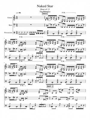 Free sheet music: Naked Star- by Hour Of 13, Play and Download any time