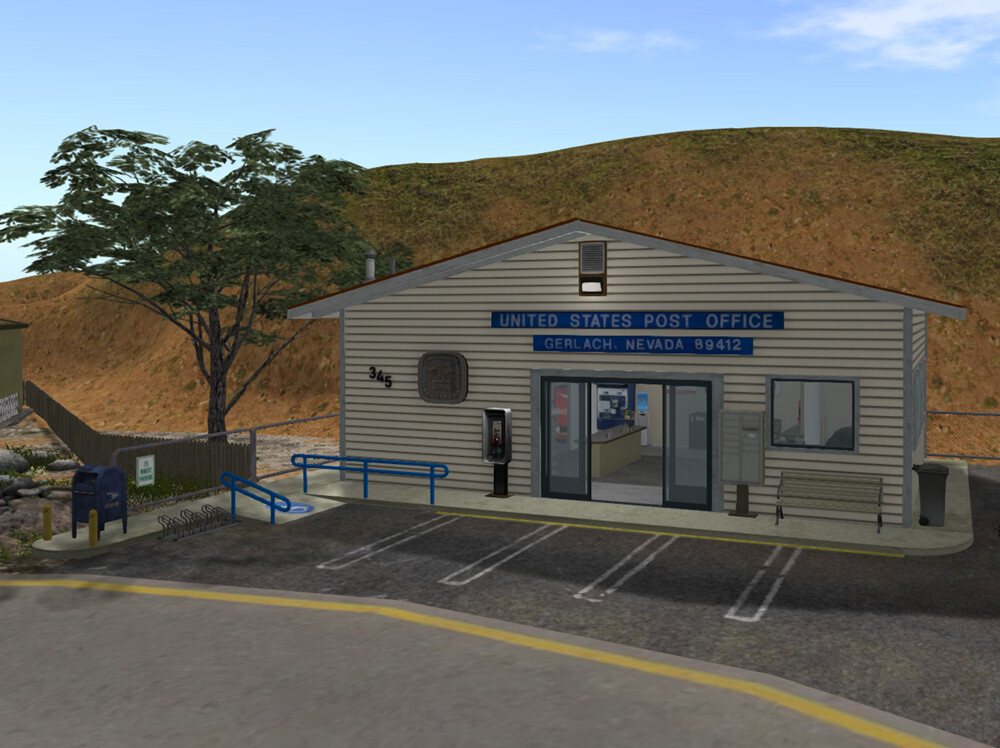 HerbieHaven Gerlach Nevada 5. US Post Office OpenSimWorld