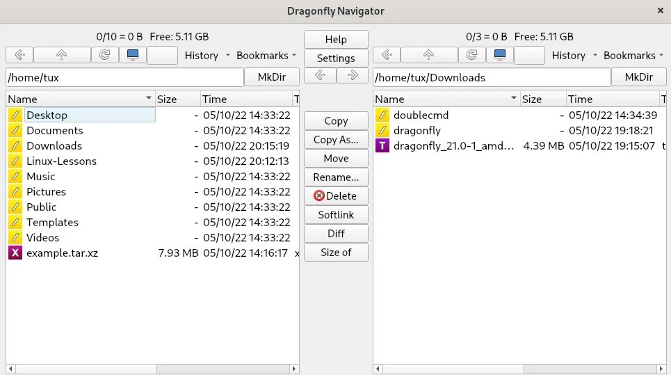 Try this Pythonbased file manager on Linux