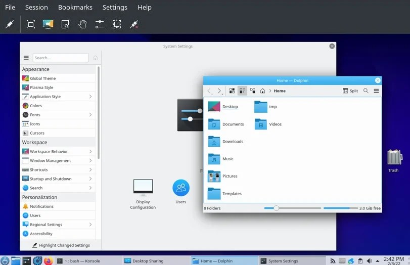 How to screen share with the Linux KDE Plasma Desktop