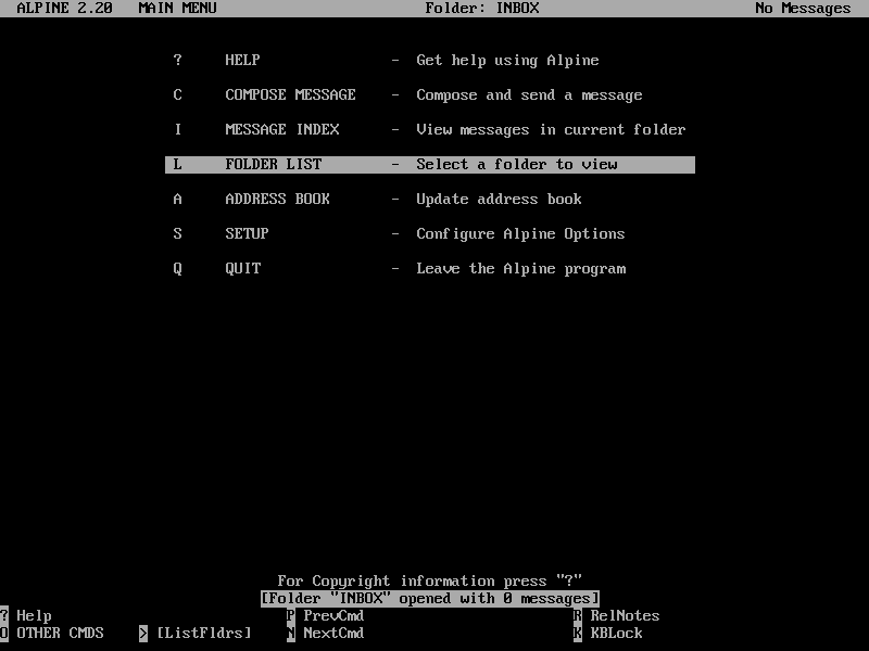 Why I still love Alpine for email at the Linux terminal