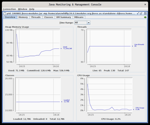 Monitor your Java on Linux with jconsole