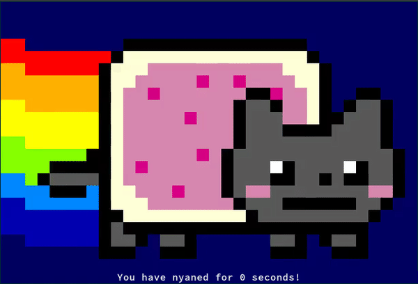 Funny Gif Nyan Cat Mew Comedy