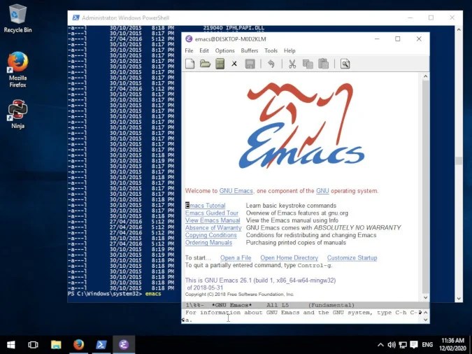 Install GNU Emacs on Windows
