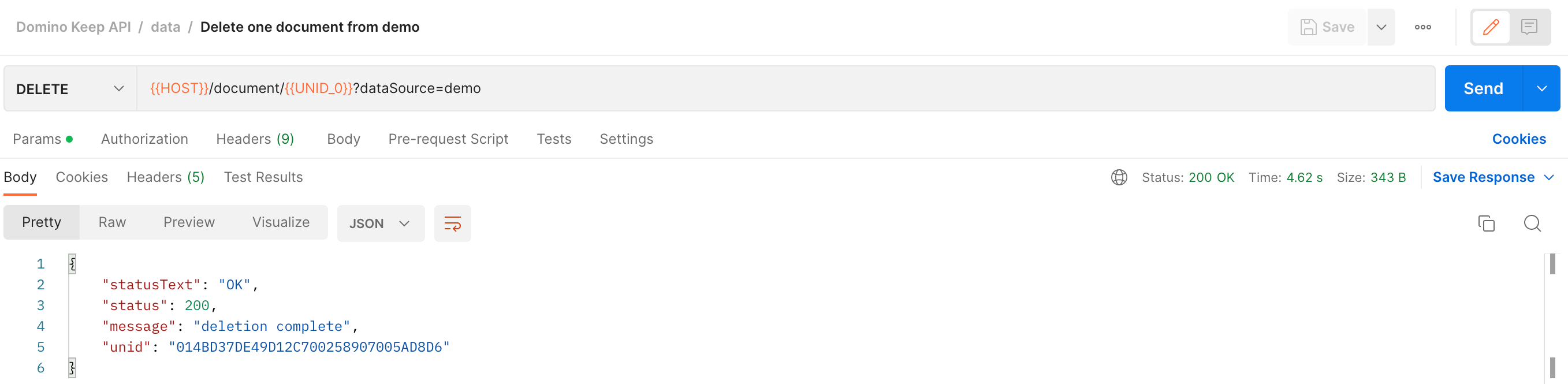 Using Postman and curl HCL Domino REST API Documentation