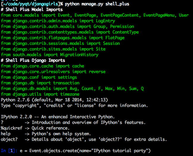 Turbocharge your Python prompt and Django shell with IPython Notebook