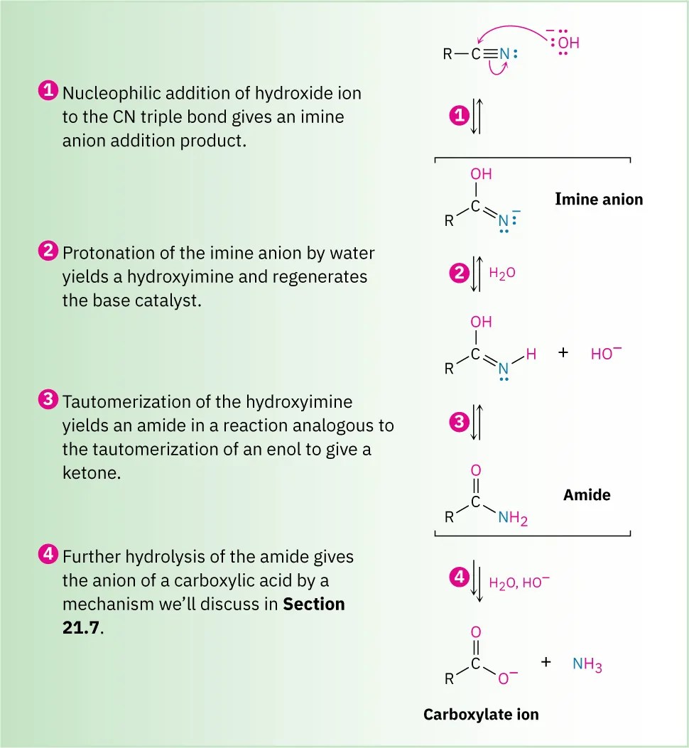 20.7 Chemistry of Nitriles Organic Chemistry OpenStax