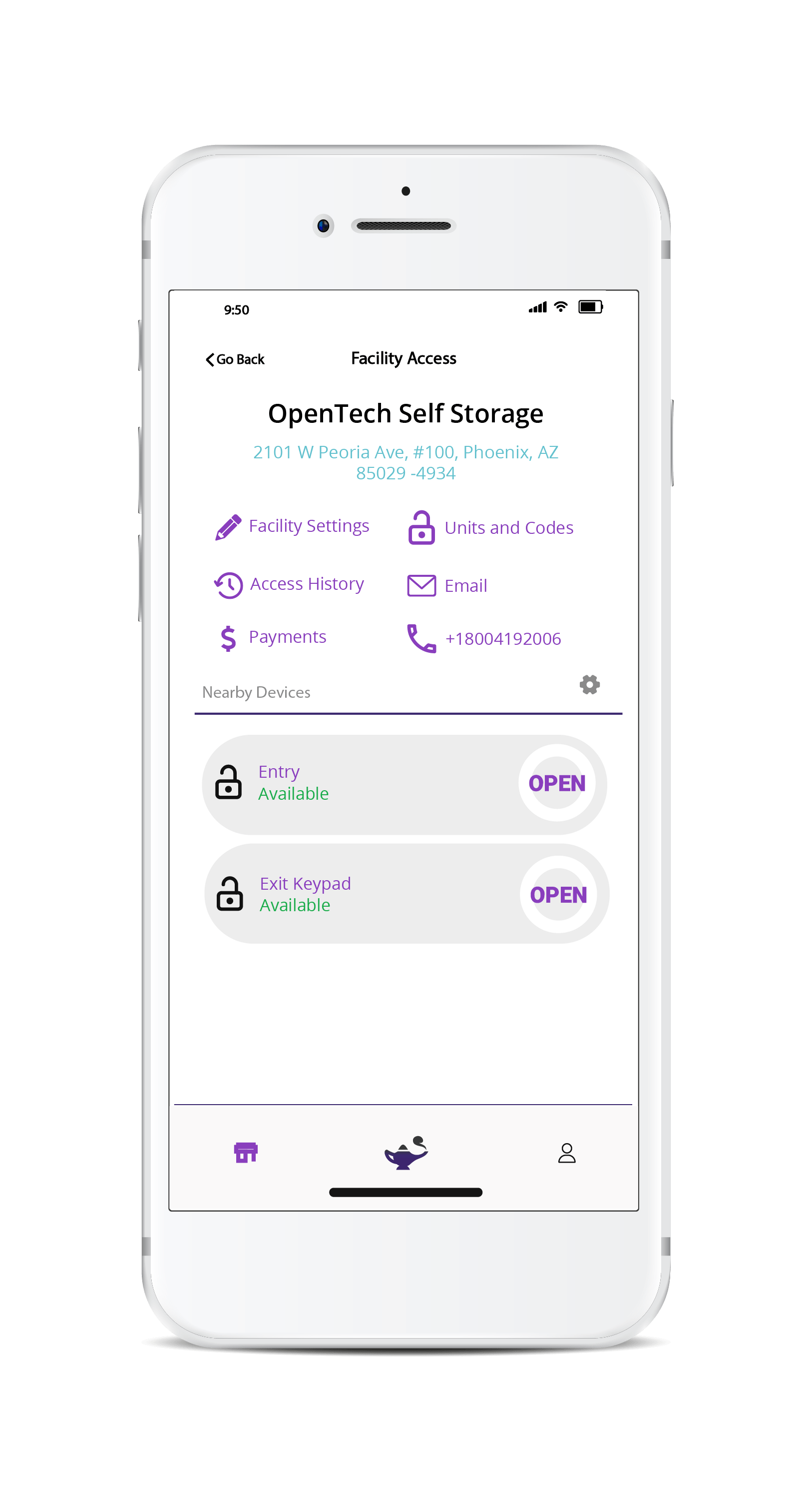Storage Genie Tenant Mobile App OpenTech Alliance, Inc.