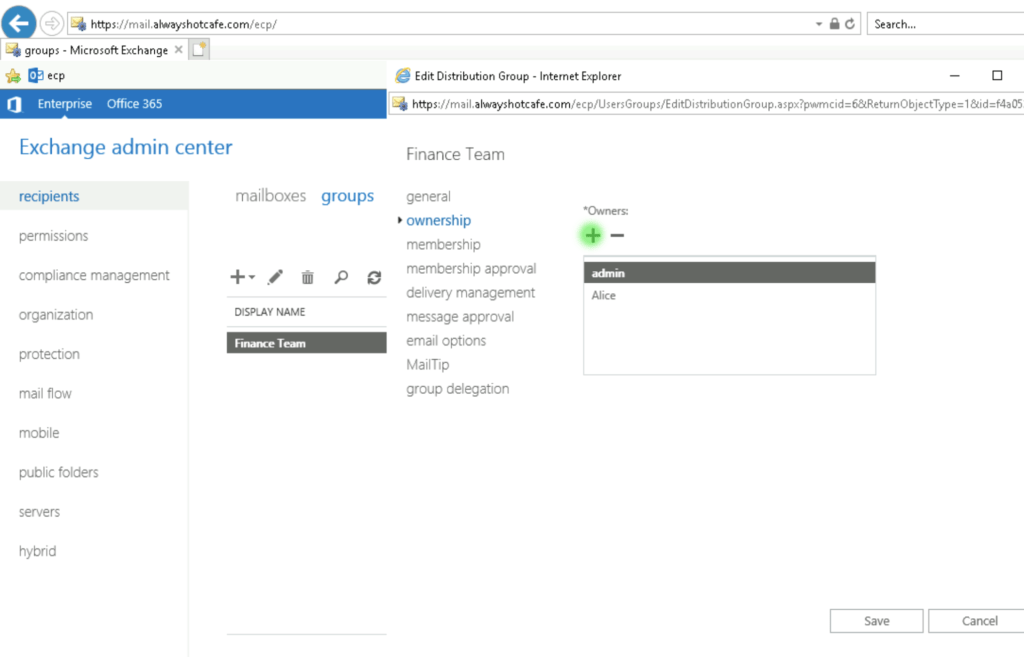 Enabling users to manage Distribution Groups in Outlook OpenTechTips