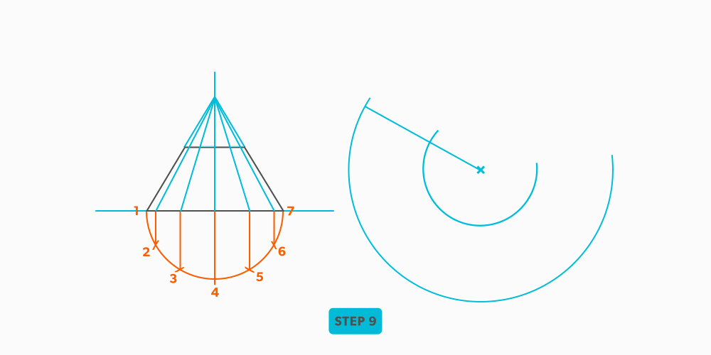 Frustum of a Cone Pattern Development Sheet Metal Level 1