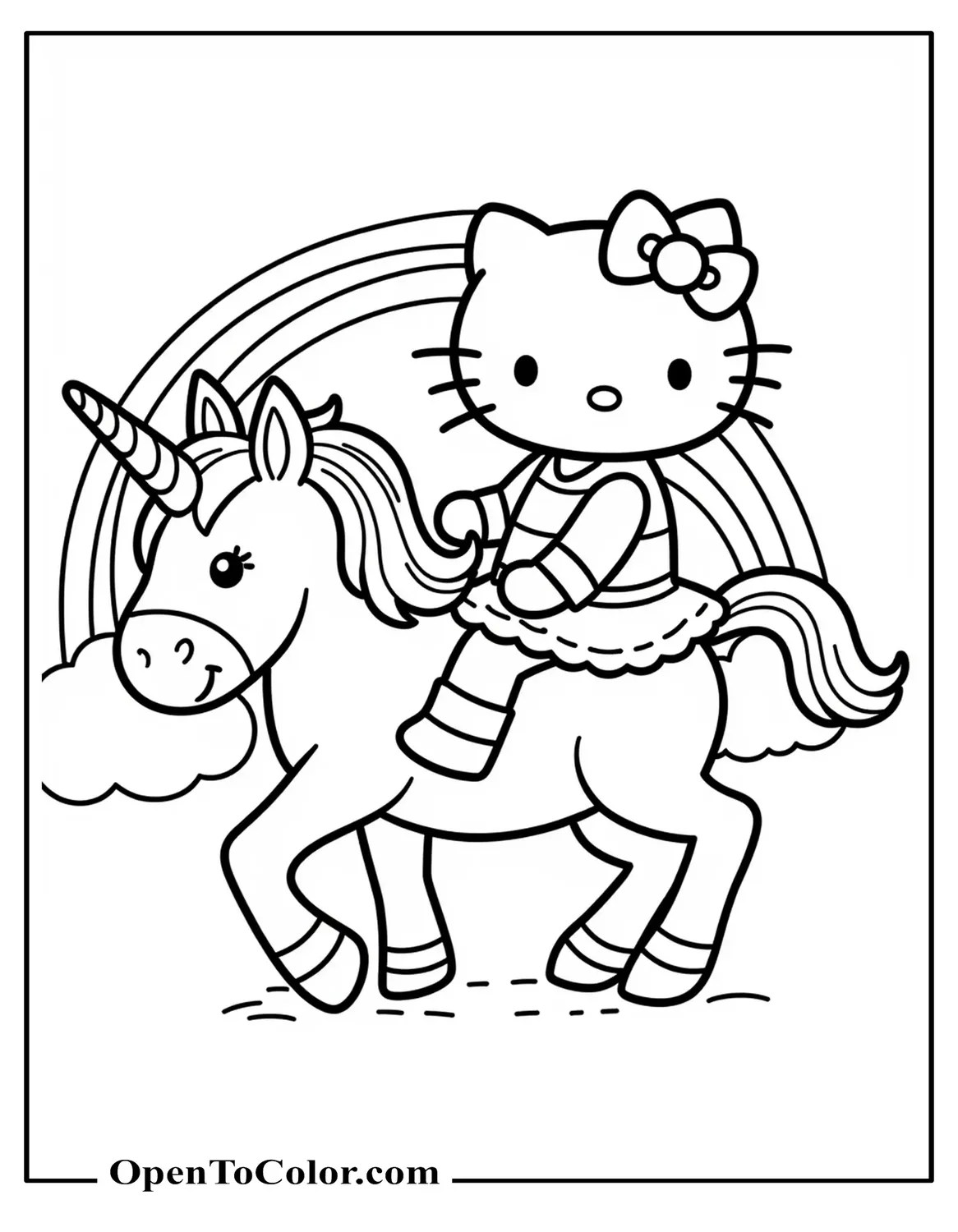 Unicorn Coloring Pages (80+ Easy and Free Printable PDF) OpenToColor