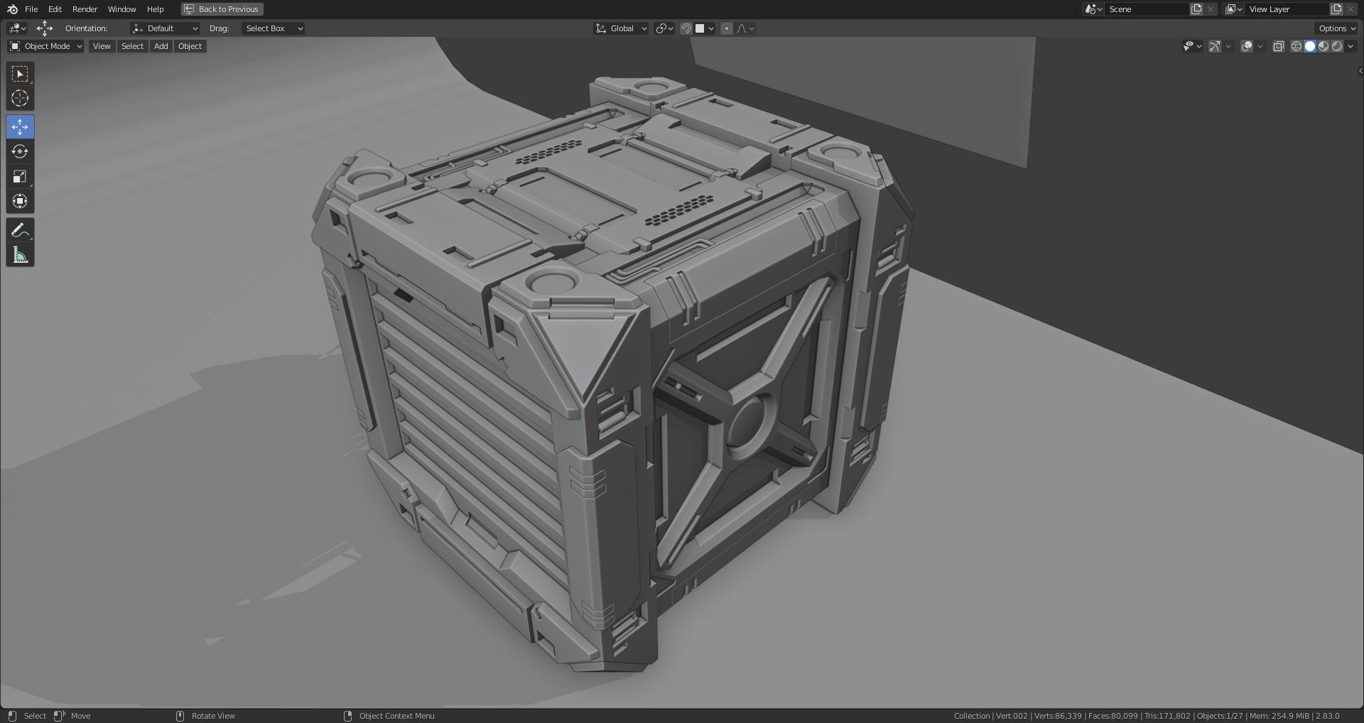 Hard Surface Modeling & Painting Timelapses OpenVisual FX