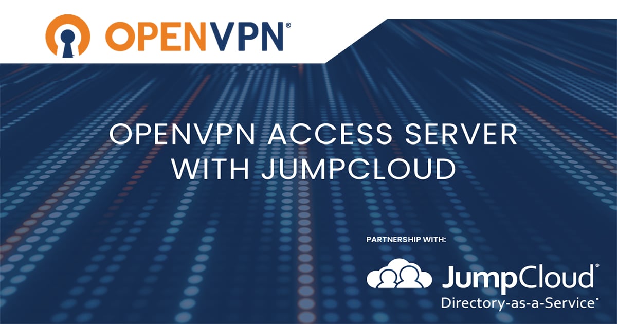 Using Access Server With Jumpcloud OpenVPN