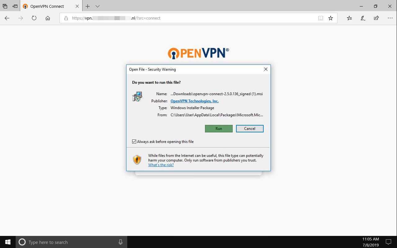 OpenVPN Client Connect For Windows OpenVPN