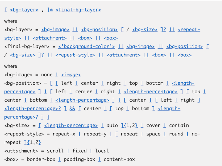 Improving MDN's CSS formal syntax