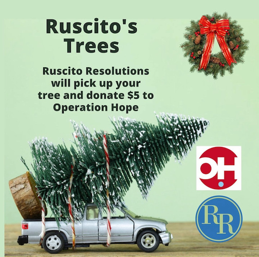 Schedule Your Christmas Tree Pick Up & Help Operation Hope Operation