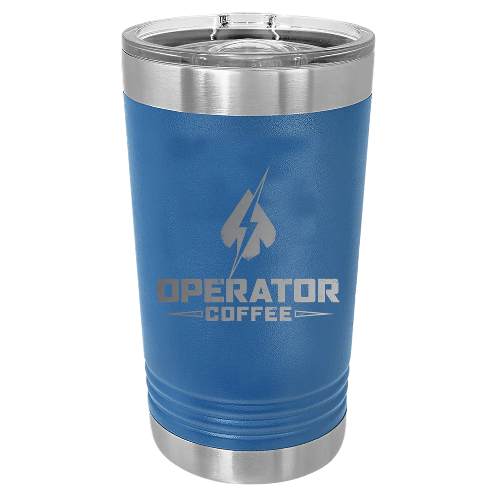 20 oz Blue Operator Coffee Tumbler