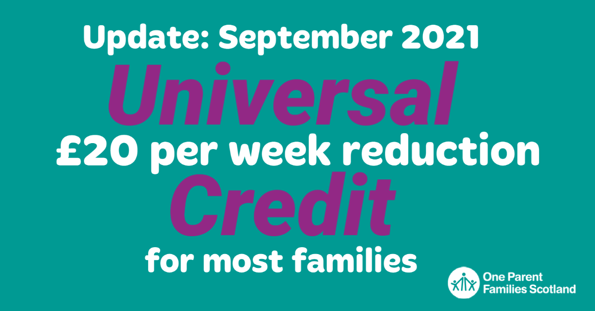 Universal Credit Update One Parent Families Scotland