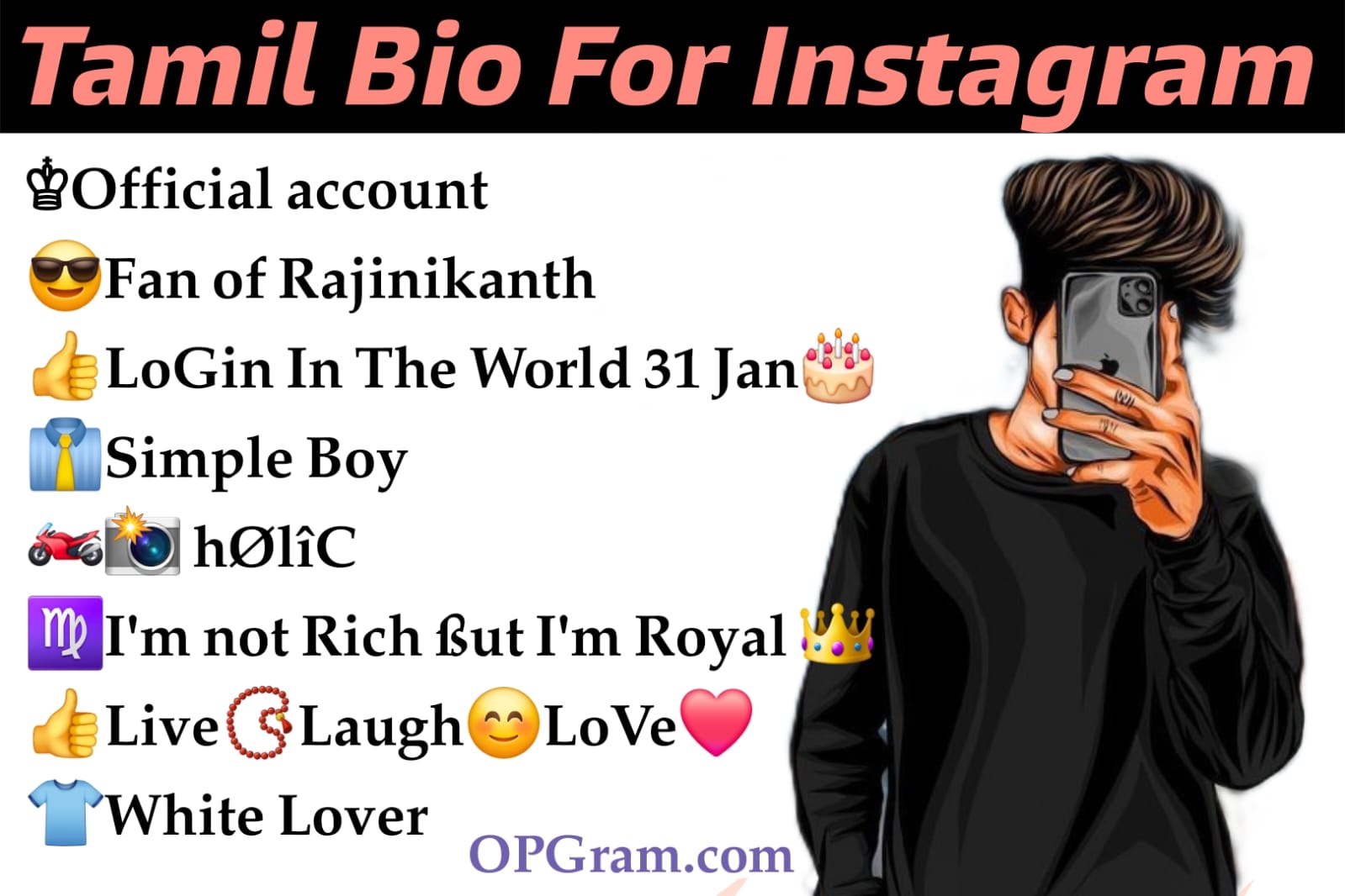 120+ Best Tamil Bio For Instagram Instagram Bio For Boys Tamil