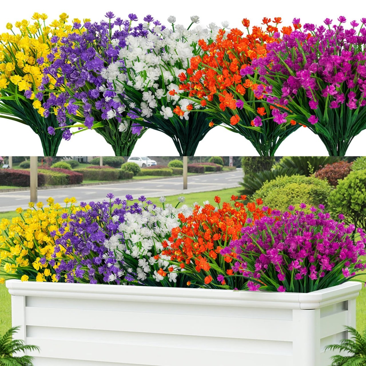 💖Last Day 70 OFFOutdoor Artificial Flowers💐1 Bundle(Includes 30