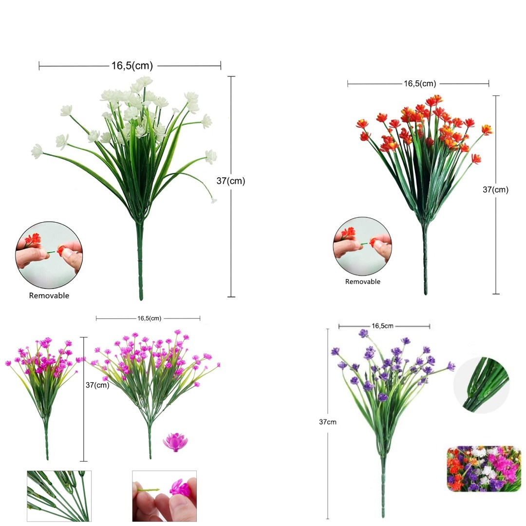 💖Last Day 70 OFFOutdoor Artificial Flowers💐1 Bundle(Includes 30