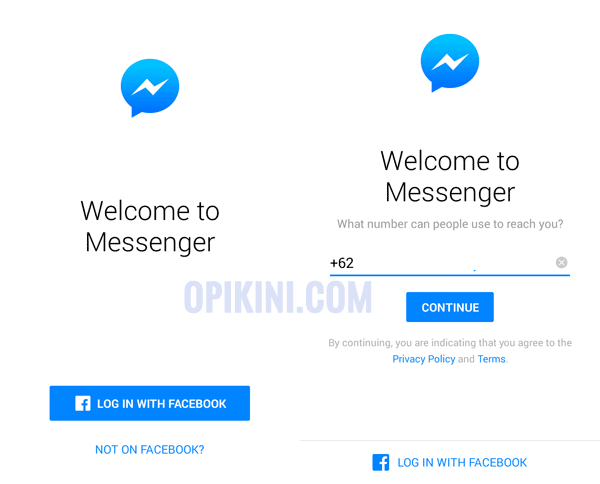 Login Ke Messenger Sekarang Bisa Tanpa Akun Facebook
