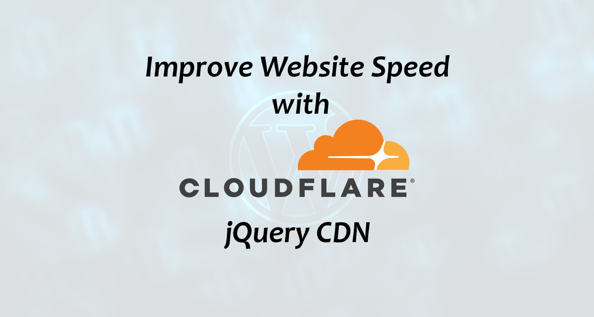 Cloudflare jQuery CDN to Improve site Speed by 15 using 3 simple