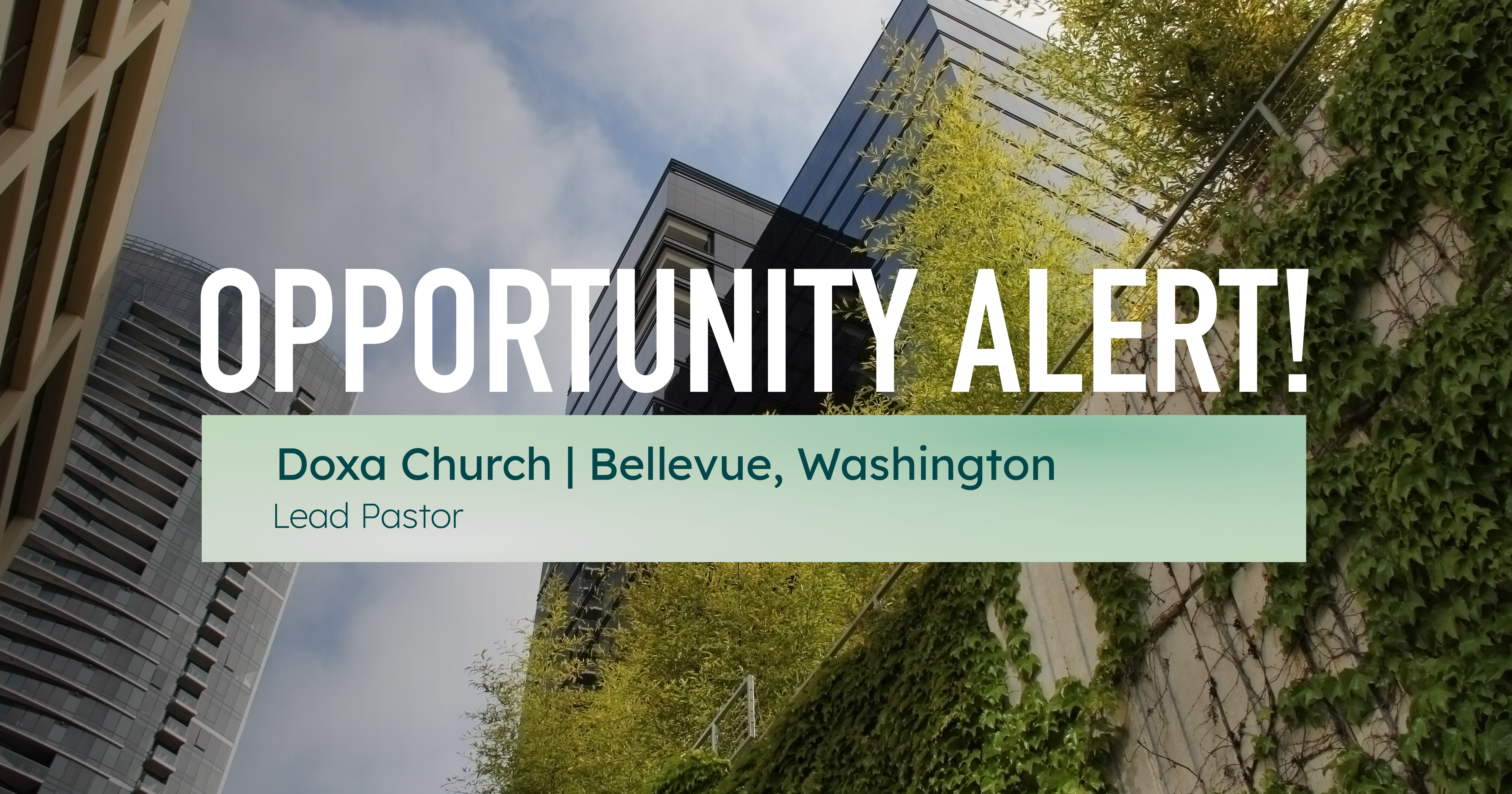 Apply Now Lead Pastor Doxa Church